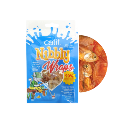 Catit Nibbly Wraps Chicken Fish 30g