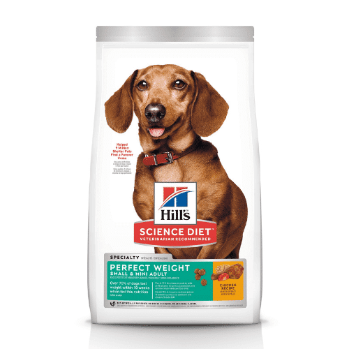 Hill's Adult 1-6 perfect weight small mini Dog Food 1.81kg