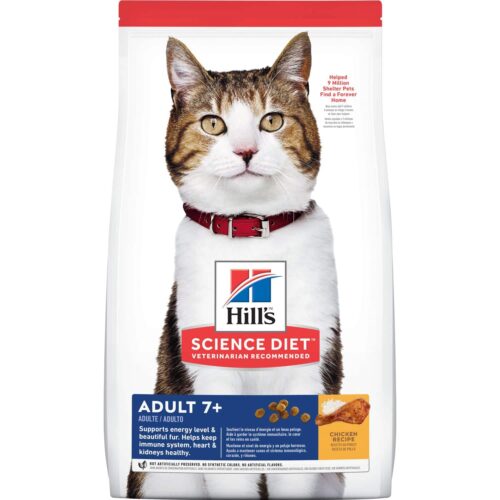 Hill's Adult 7+ Cat Food Chicken Recipe 10kg