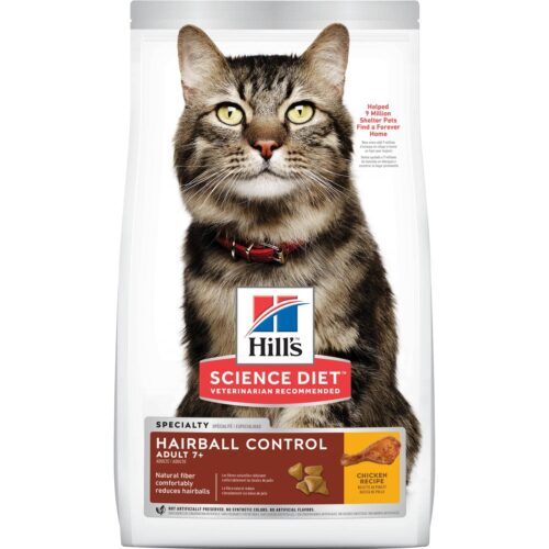 Hills Adult 7 Hairball Control Cat Food 1.58kg