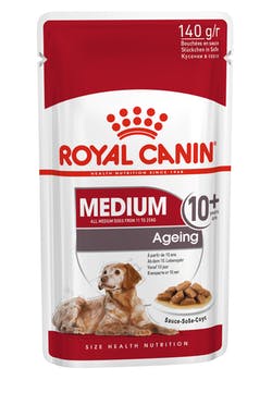 Royal Canin Medium Ageing 10+ pouch Dog Food 140g