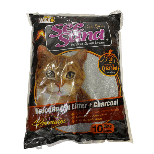 See Sand Volcano Cat Litter Charcoal 10L