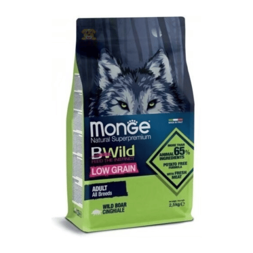 Monge BWild Adult All Breeds with Wild Boar Low Grain