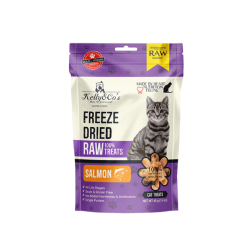 Kelly and Cos Freeze Dried Raw Treats Single Protein For Cat Salmon