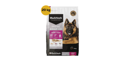 BlackHawk Original Adult All Breeds Natural Holistic Lamb & Rice 20000 g