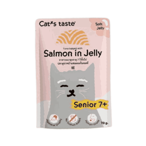 Cat's Taste Senior 7+ Salmon in Jelly 70g