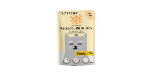 Cat's Taste Senior 7+ Tuna topped with Katsuobushi in Jelly 70g