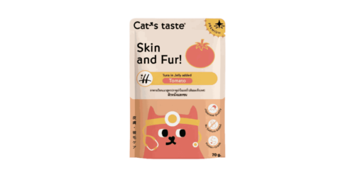 Cat’s Taste Skin and Fur Tuna in jelly added Tomato 70g