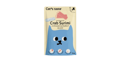 Cat's Taste Tuna topped with Crab Surimi in Gravy 70g