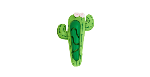 Fofos Cute Treat & Squeak Dog Toy Cactus