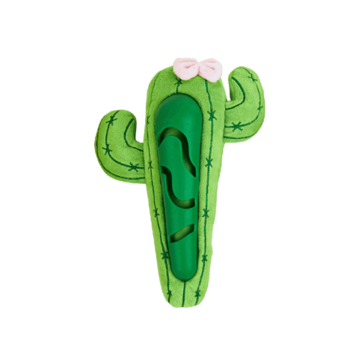 Fofos Cute Treat & Squeak Dog Toy Cactus