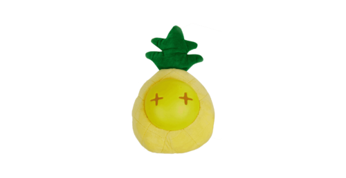 Fofos Cute Treat & Squeak Dog Toy Pineapple