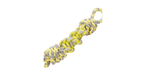 Fofos Flossy Rope Dog Toy yellow colour