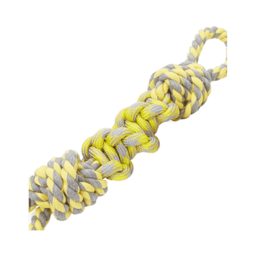 Fofos Flossy Rope Dog Toy yellow colour