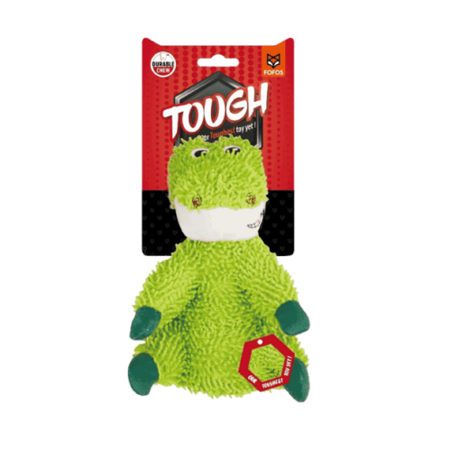 Fofos Tough Dog Toy Crocodile green