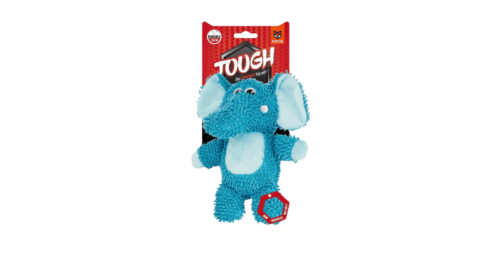 Fofos Tough Dog Toy Elephant blue