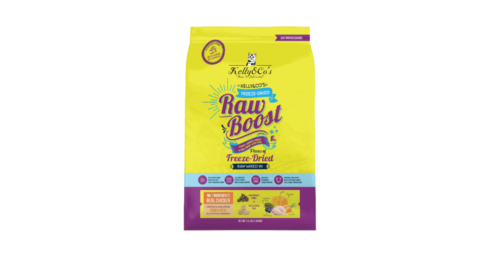 Kelly & Co’s Grain-Free Raw Boost Chicken & Salmon cat food