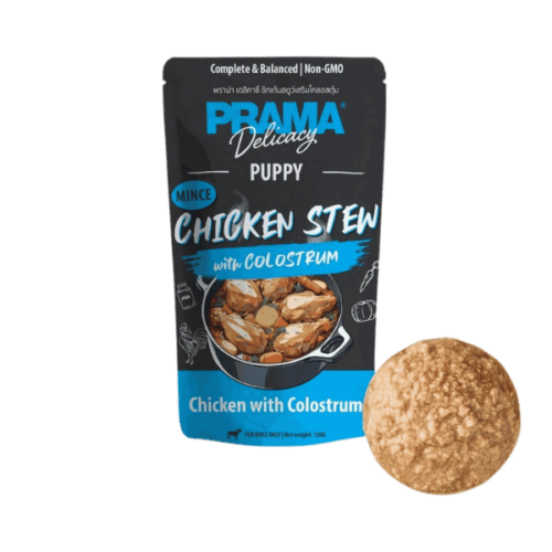 Prama Complete & Balance Puppy Chicken Stew with Colostrum Mince 120g