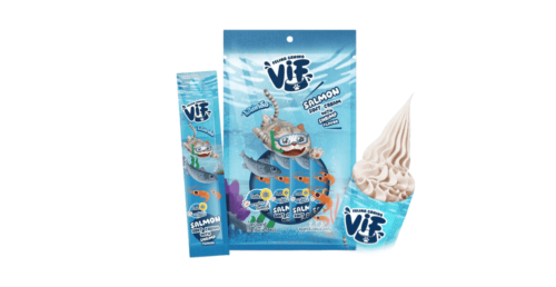 Felina Canino Vif Salmon Soft Cream with Shrimp Flavor 15g x5