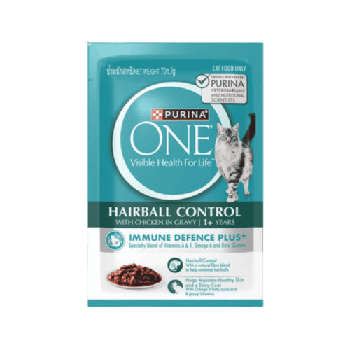 Purina One Hairball Control with Chicken in Gravy 70g