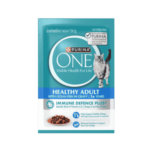 Purina One Healthy Adult with Ocean Fish in Gravy 70g