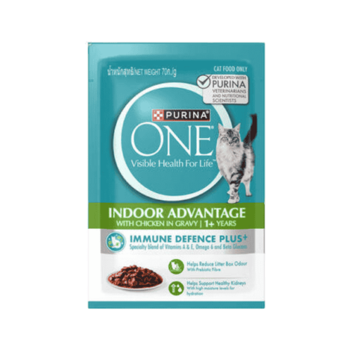 Purina One Indoor Advantage with Chicken in Gravy 70g