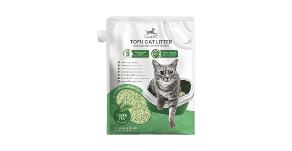 Quint Tofu Cat Litter Green Tea Quint Tofu Cat Litter Green Tea 6L 12L