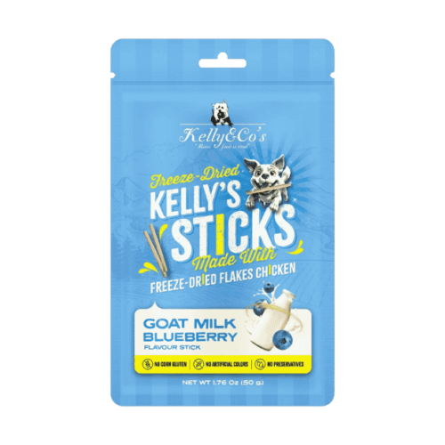 Kelly & Co’s Freeze Dried Sticks Goat Milk Blueberry 50g
