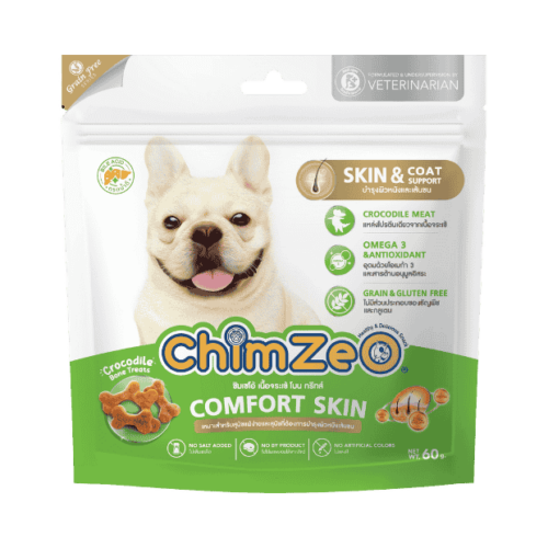 ChimZeo Comfort Skin Crocodile Bone Treats 60g