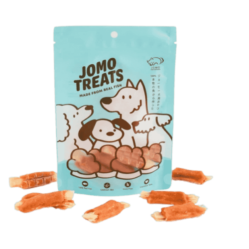 Jomo Dog treats Mini Fish Strip Rolls 80gram