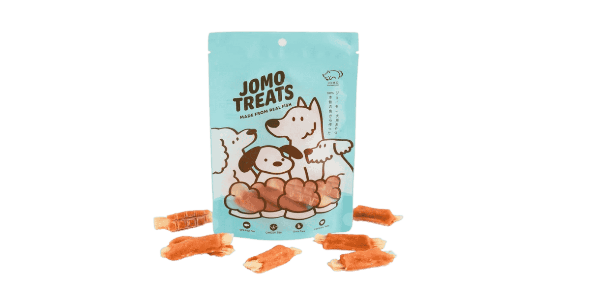 Jomo Dog treats Mini Fish Strip Rolls 80g Jomo Dog treats Mini Fish Strip Rolls 80gram