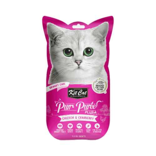 Kit Cat Purr Puree Plus+ Chicken & Cranberry 60g