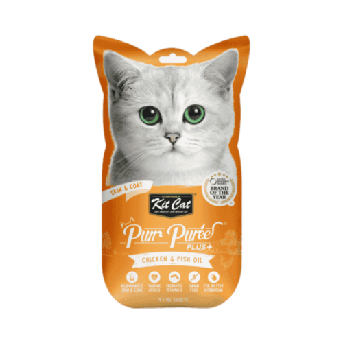 Kit Cat Purr Puree Plus+ Chicken & Fish Oil 60g