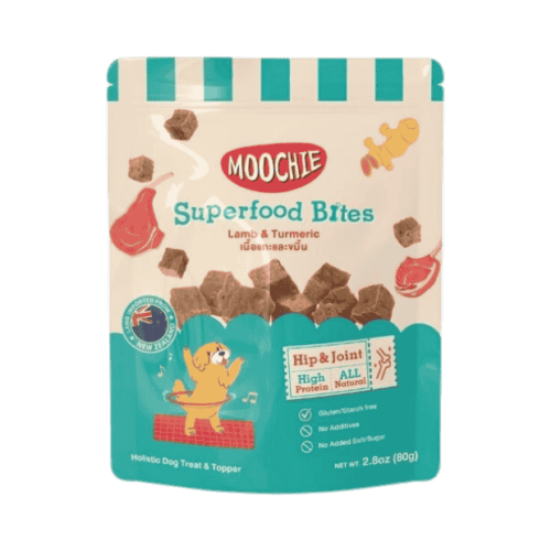 Moochie Superfood Bites Holistic Dog Treat Lamb & Turmeric 40g