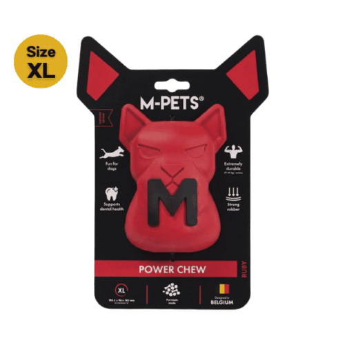 M-Pets Power Chew Patented Design XL Red color