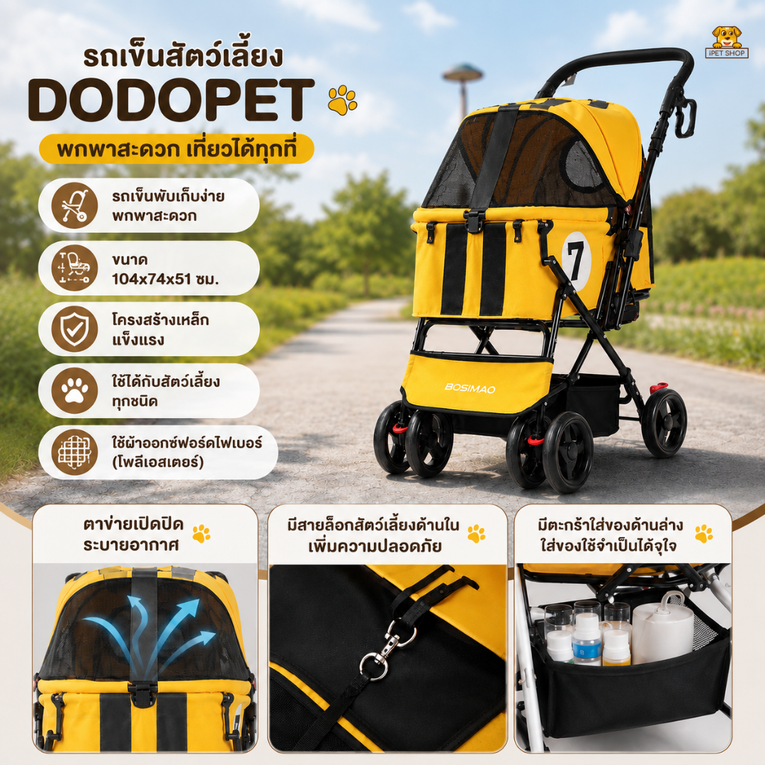 BOSIMAO Pet Stroller C360 discriptions 2