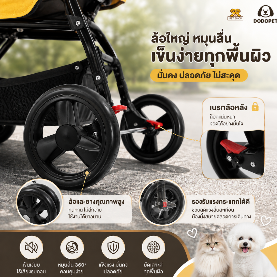 BOSIMAO Pet Stroller C360 discriptions 4