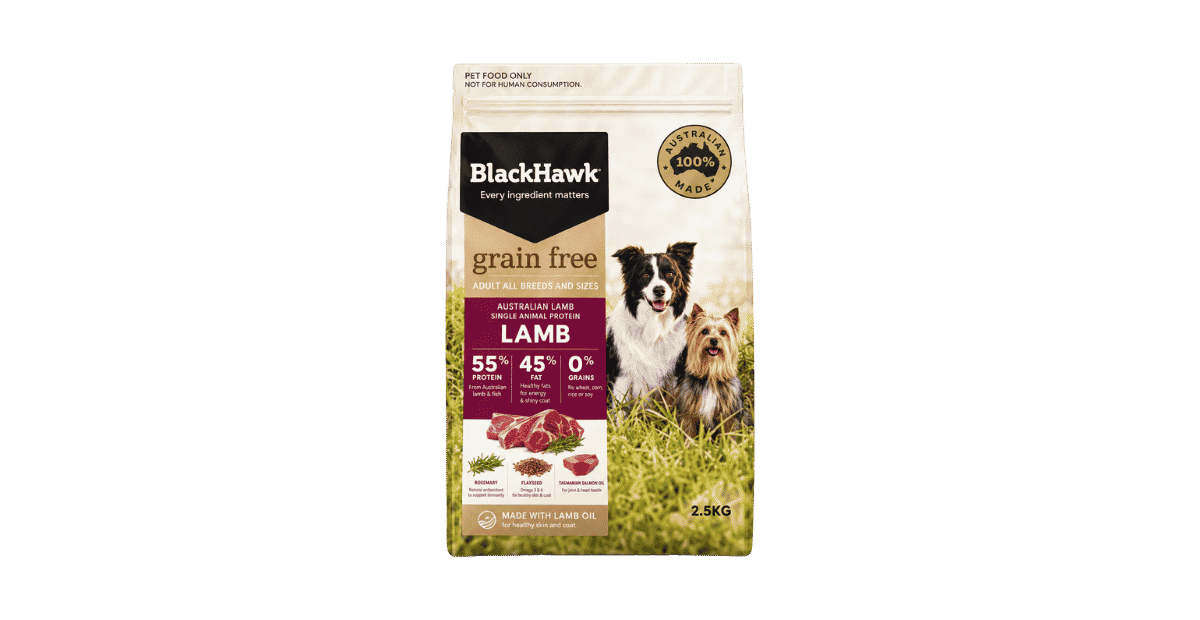 BlackHawk Grain Free Adult Dog Food Lamb 2.5 kg BlackHawk Grain Free Adult Dog Food Lamb 2500g