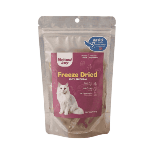 Mellow Joy Freeze Dried Cat Treats Capelin Fish